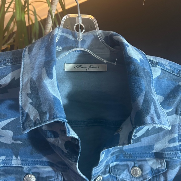 Y2K Mavi Blue Camo Jean Jacket XS - Picture 9 of 14